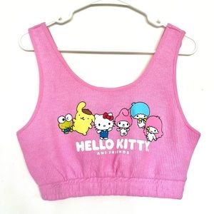 Sanrio 💖 Hello Kitty Pink Cropped Tank